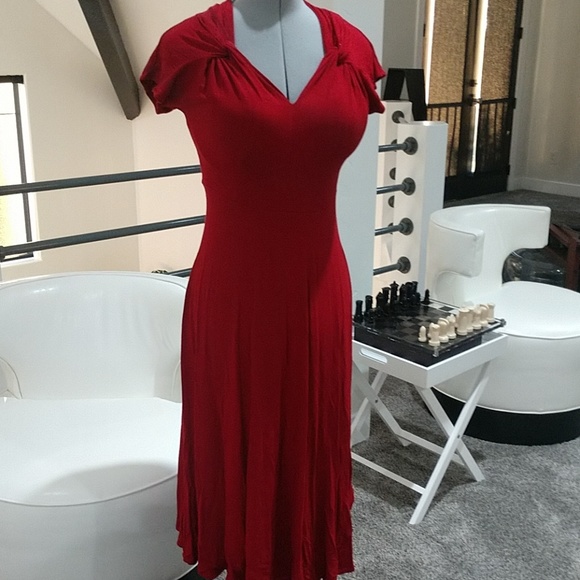 40s red dress